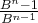 \frac{B^{n}-1}{B^{n-1}}